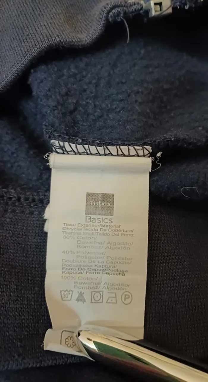 Sweat zippé à capuche 6 ans Tissaïa - photo numéro 4