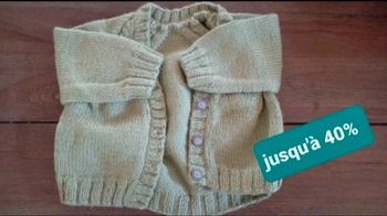 Gilet fait main  type bolero