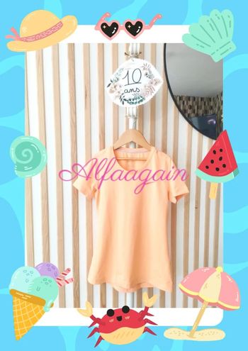 T-shirt Adidas orange 10ans