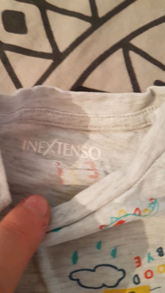 T-tshirt 3mois-62cm in extenso 0€50 -50% dès 2 achetés - photo numéro 5