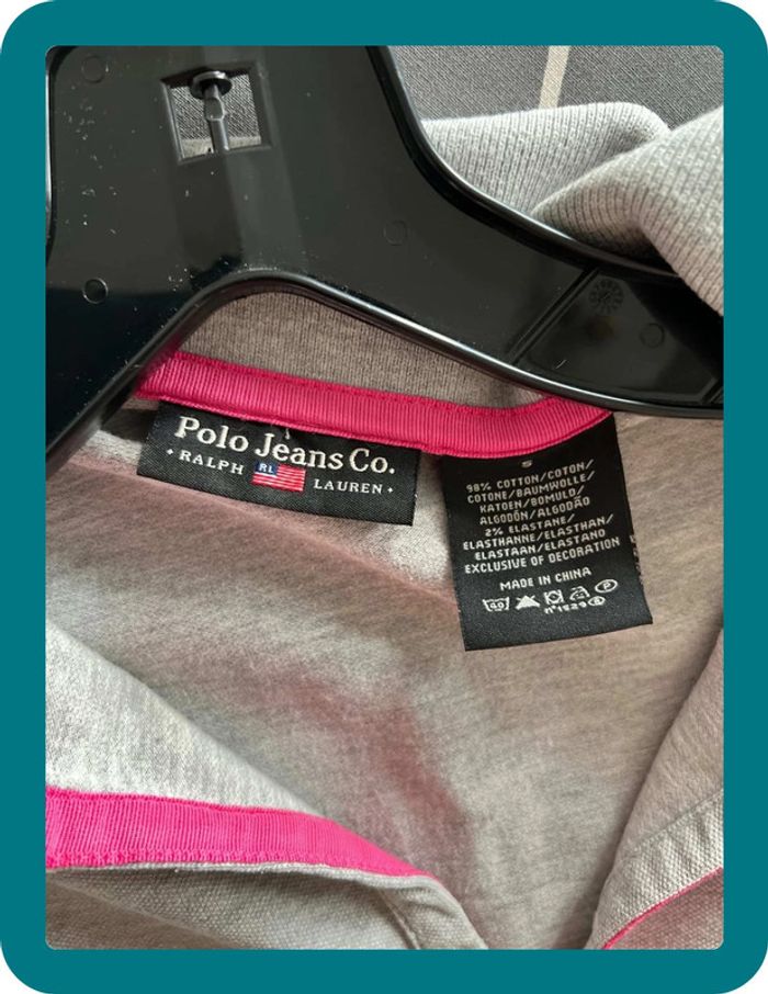 Polo manches courtes grand col V piqué de coton - Ralph Lauren - photo numéro 6