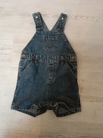 Salopette short en Jean Tex 12mois