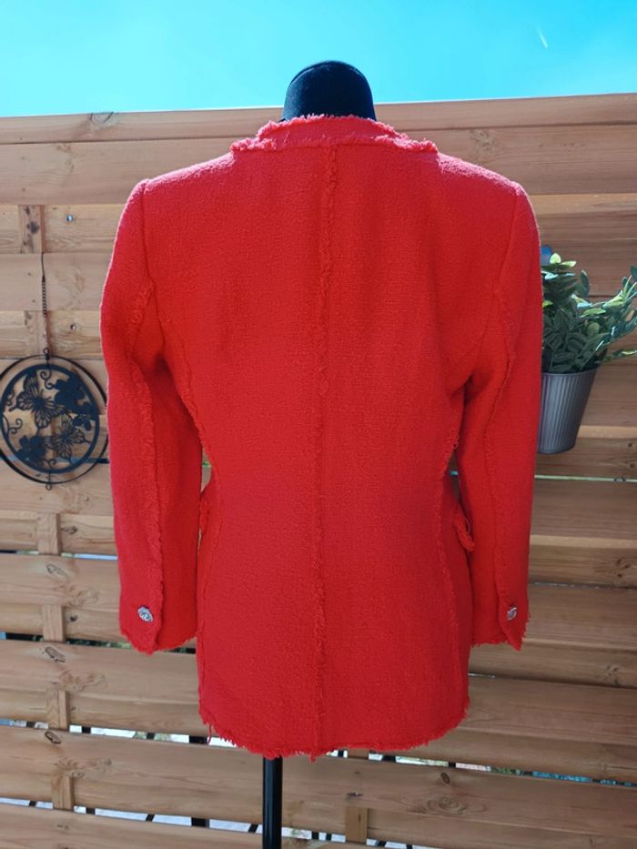 Veste orange/corail Zara taille M - photo numéro 4