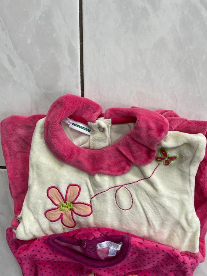 Lot de 2 pyjamas 12 mois fille - photo numéro 2