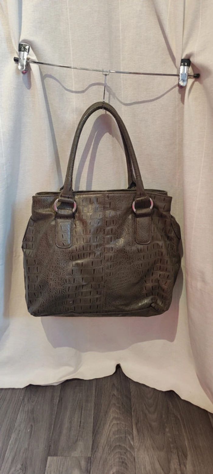 Sac à main H&M imitation peau de reptile - photo numéro 3
