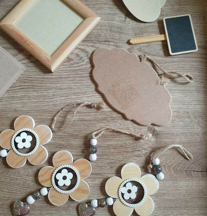 ⭐ Lot 21 accessoires en bois & carton ⭐ - photo numéro 4