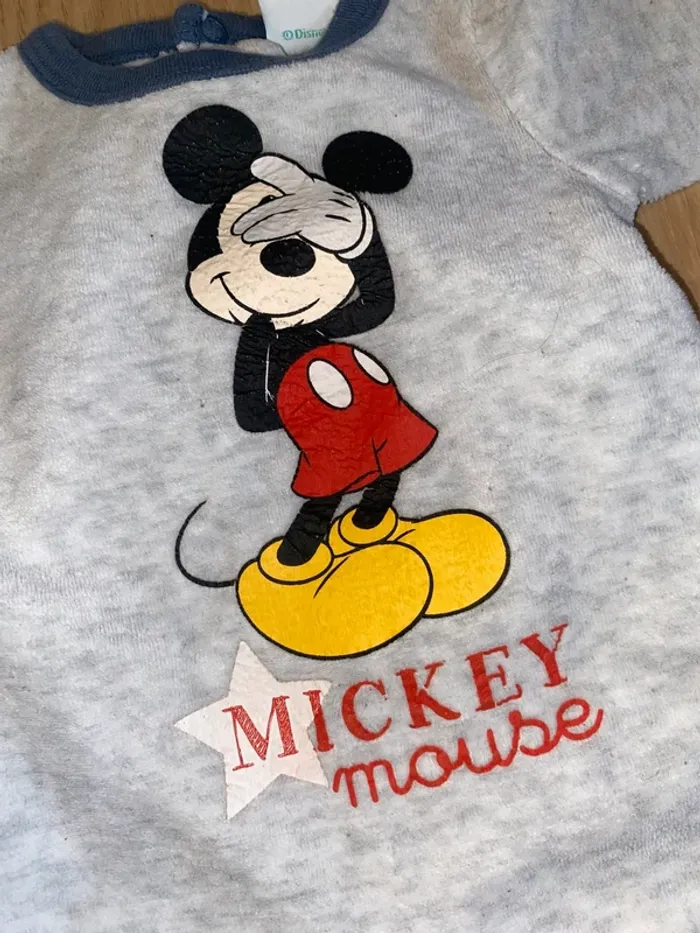 Pyjama Disney Mickey Mouse - Taille Naissance - photo numéro 4