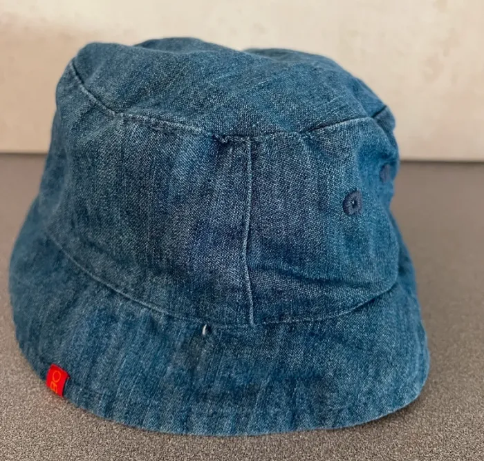 Bob chapeau jean avec attache taille 45cm Obaïbi - photo numéro 2