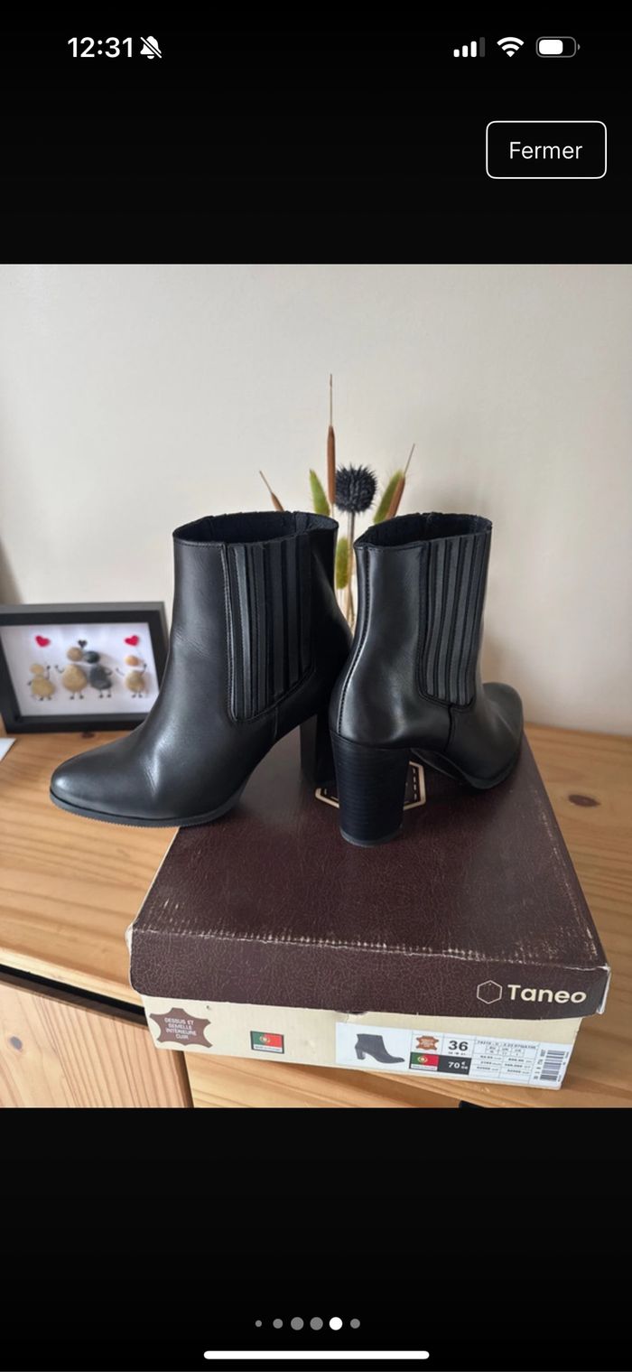 Bottines noires taille 36 - photo numéro 7