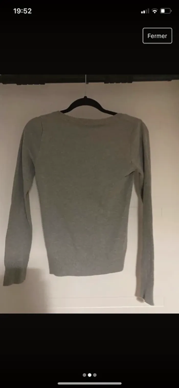 Pull gris - photo numéro 4