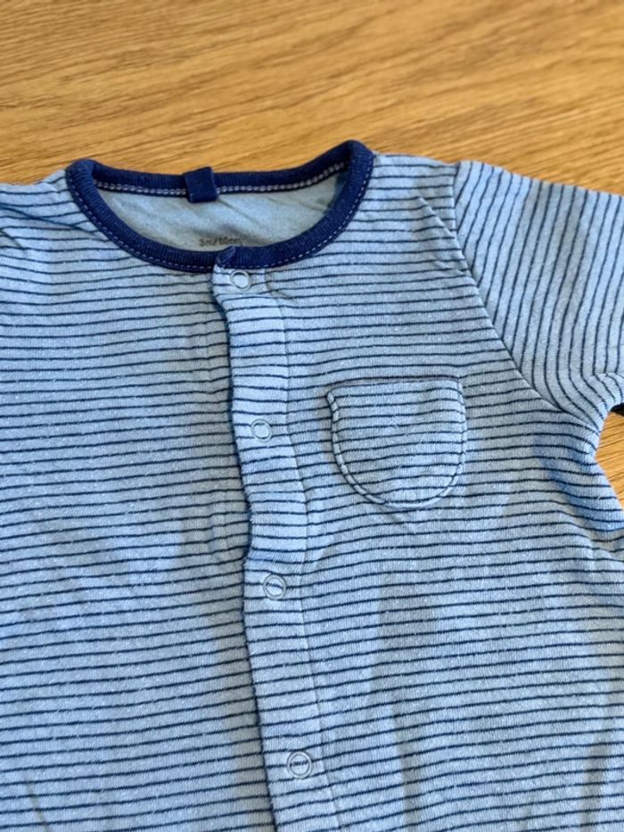 Combinaison sans pied Petit Bateau taille 3 mois - photo numéro 2