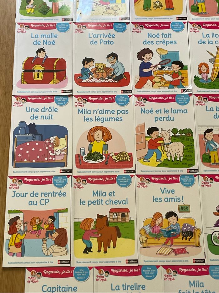 Lot 19 livres apprentissage lecture Regarde je lis avec Mila et Noé CP niveau 1 - photo numéro 5