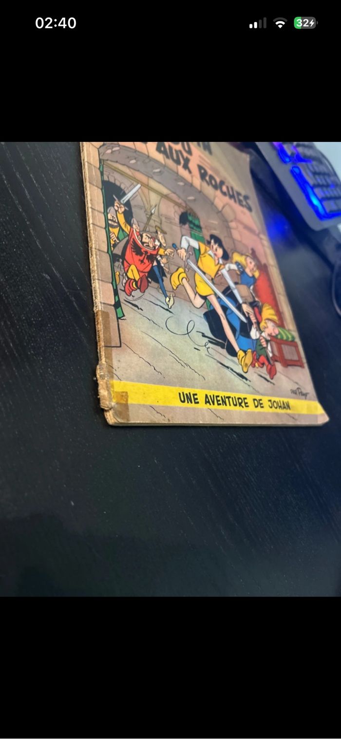 JOHAN ET PIRLOUIT **TOME 3 LE LUTIN DU BOIS AUX ROCHES ** EO BELGE 1955 PEYO - photo numéro 3