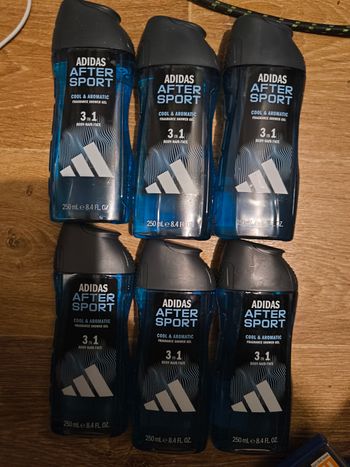 Lot 6 gels gel douche Adidas after sport 3 en 1 AB prix ferme