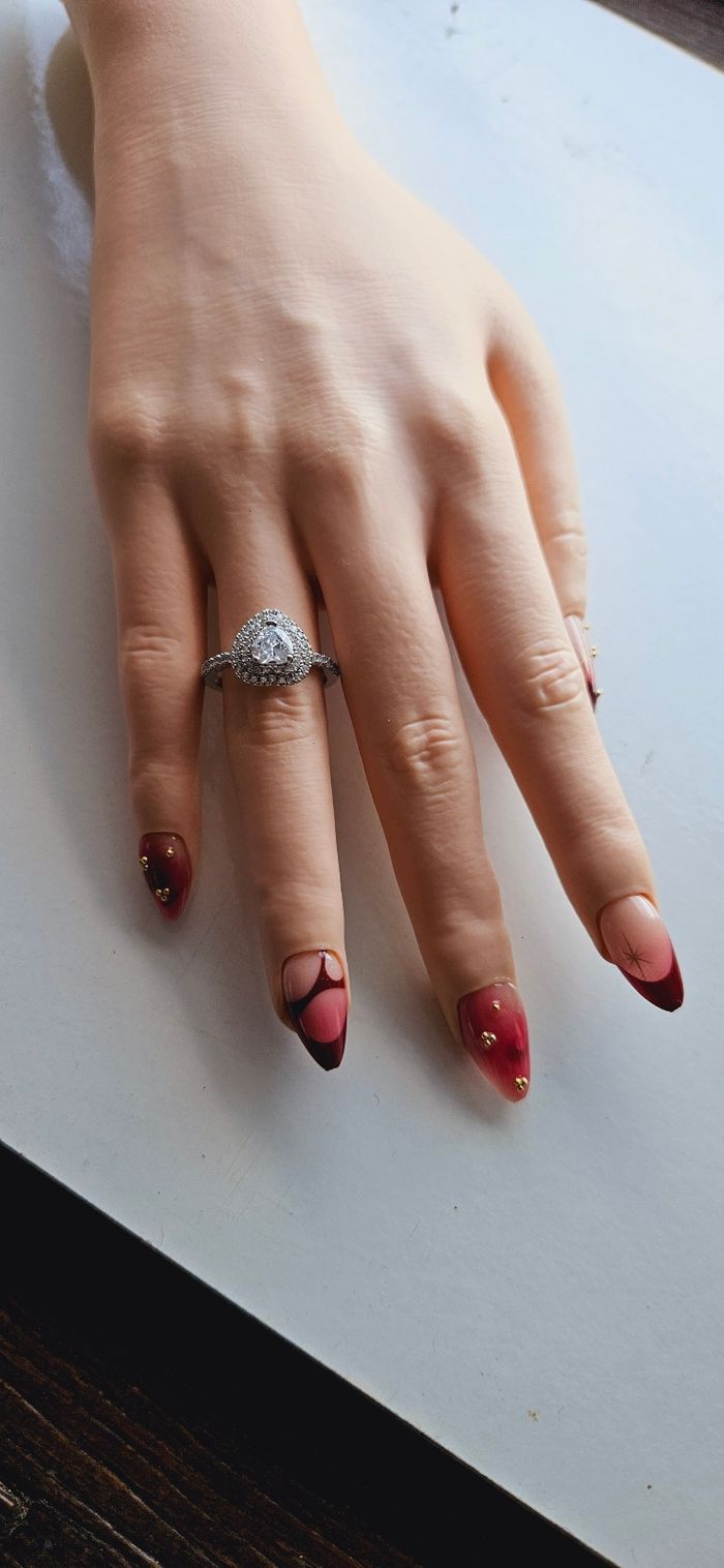 Jolie bague cœur couleur argent neuf - photo numéro 2