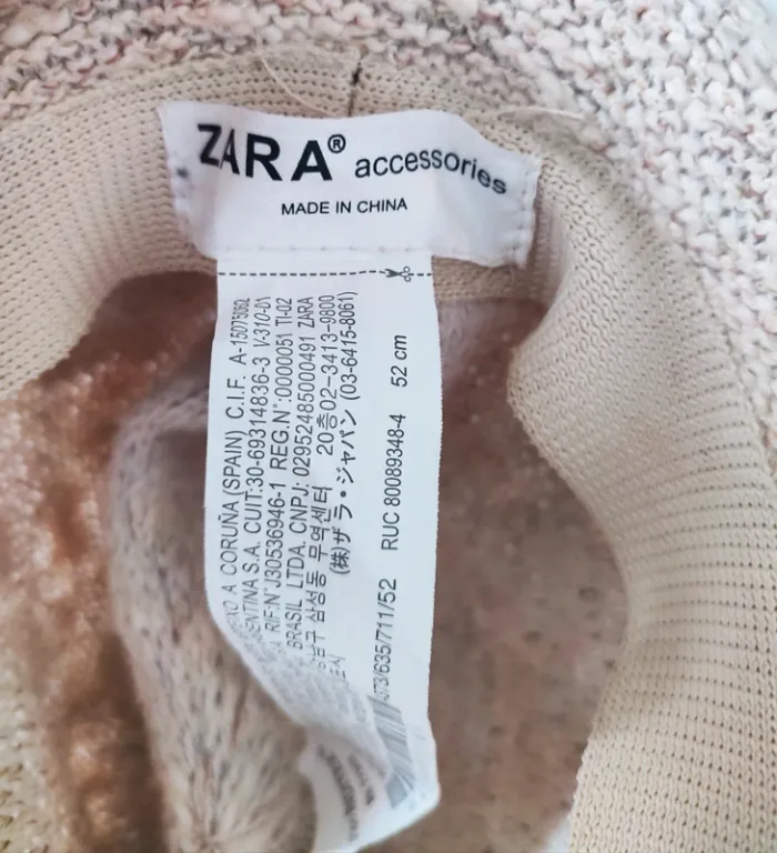 Chapeau Zara 52 cm – Crème/Beige - photo numéro 3