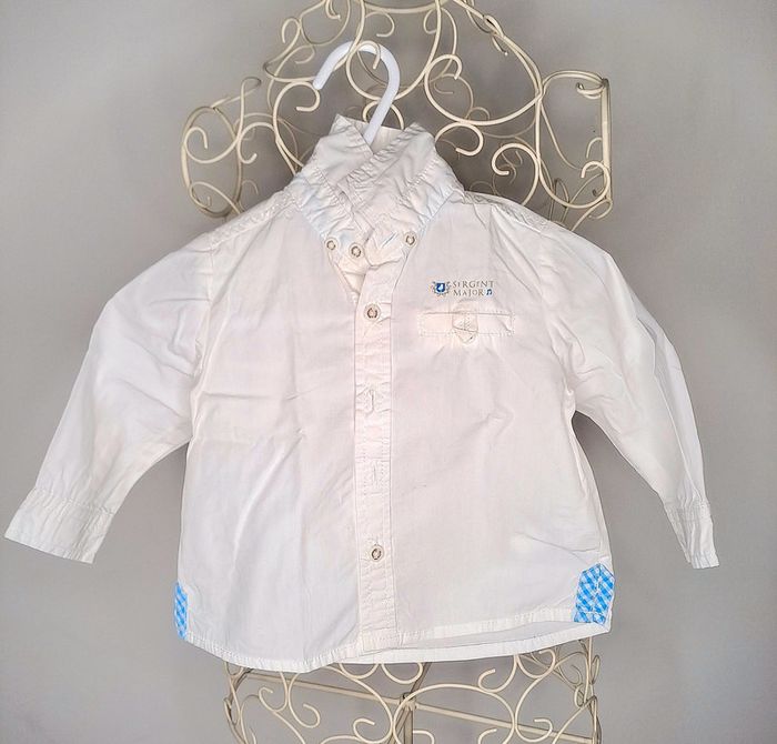 Chemise blanche sergent major 6 mois
