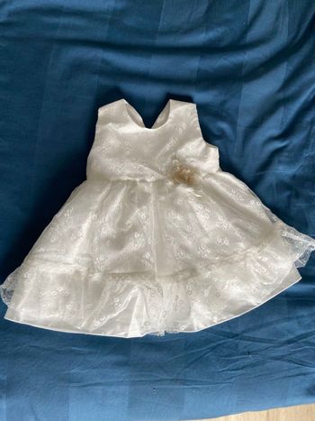 Robe blanche 12 mois