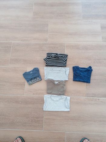 Lot 6 vetements garçon 6 à 9 mois