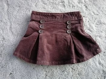 Jupe côtelée marron 4 ans