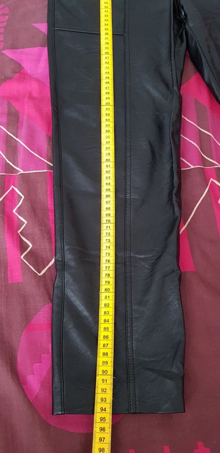 Pantalon effet cuir femme - T. 36 - photo numéro 9