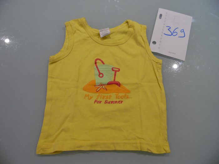t-shirt marcel 12 mois jaune