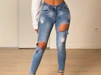 Jeans skinny destroy 💙