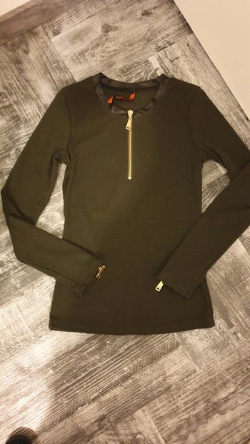 Pull femme kaki