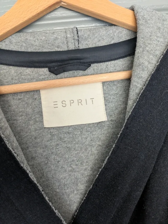 Veste style caban Esprit taille 42 gris foncé - photo numéro 5