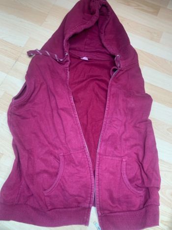 Sweat à capuche sans manches