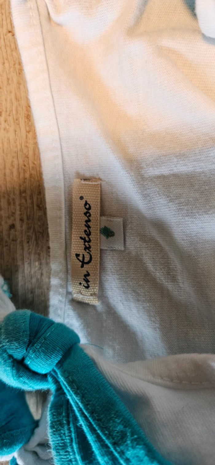 Débardeur turquoise avec t shirt blanc, In Extenso, taille 6 ans - photo numéro 6