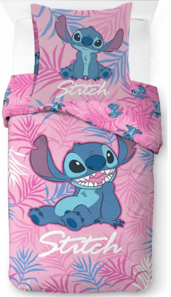 Parure de lit simple Stitch - 1 housse de couette + 1 taie d'oreiller - 100% coton