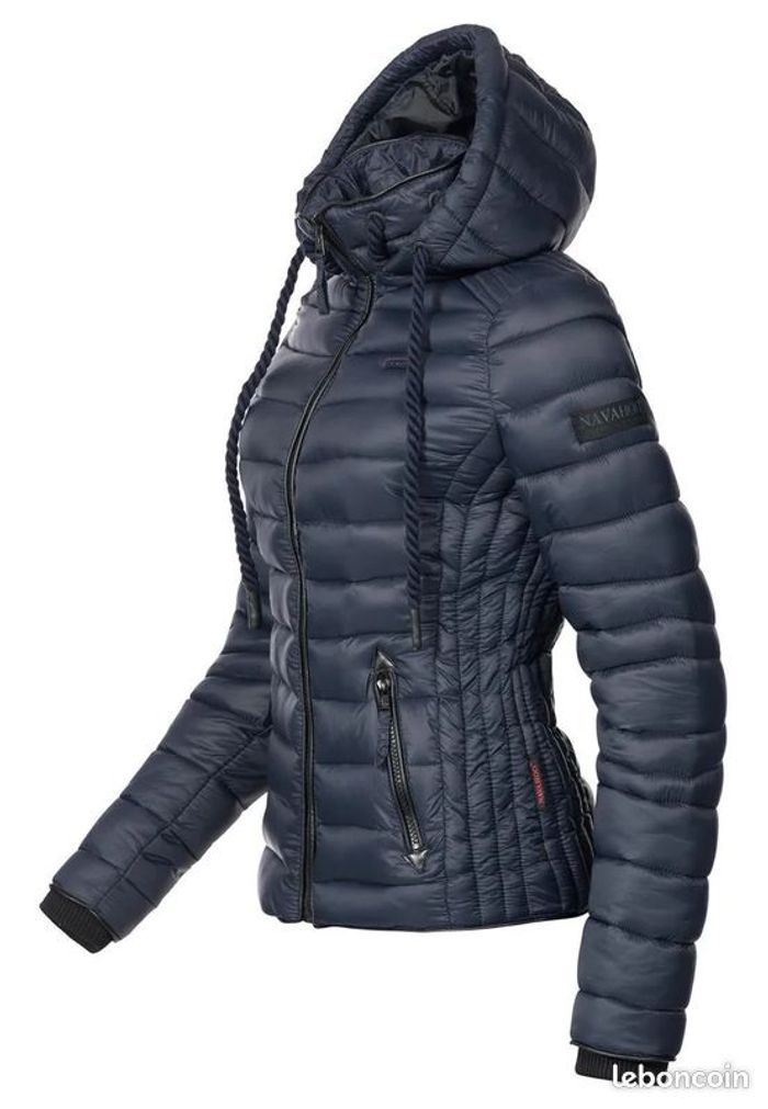 Zalando - Navahoo Lulana, Veste matelassée pour Dame mi-Saison Bleu Foncé XXL - Zalando - photo numéro 4