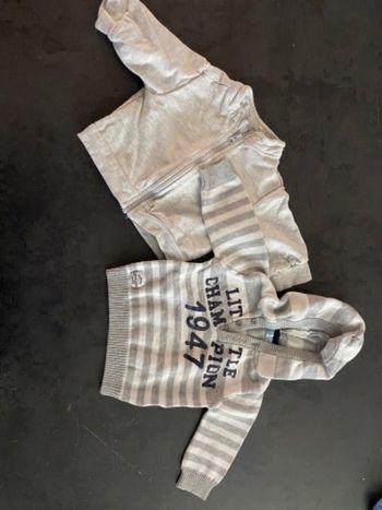 Gilet + pull capuche