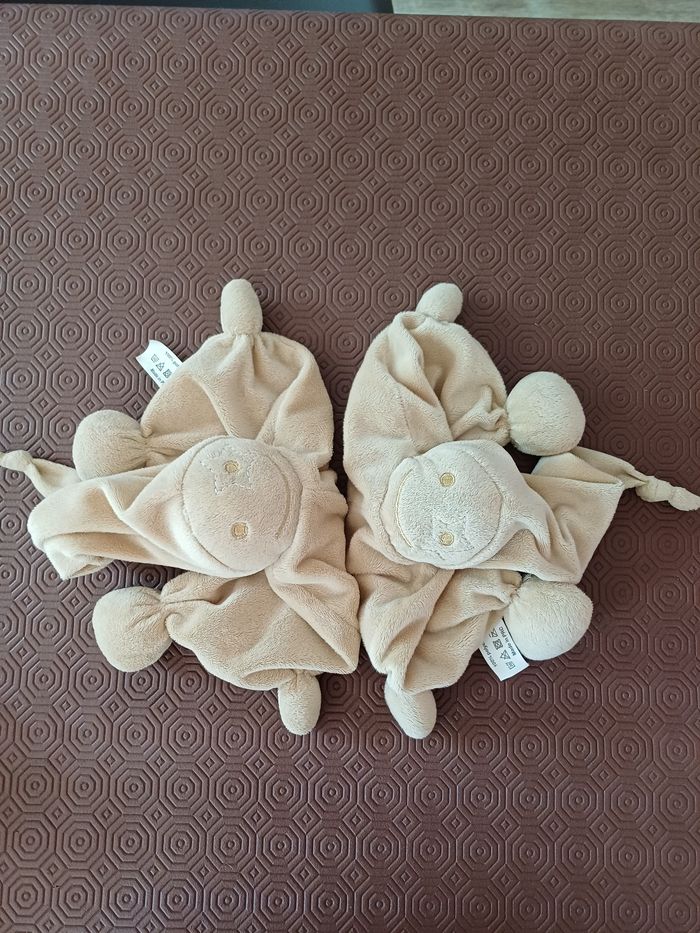 Double doudou lutin beige domiva - photo numéro 3
