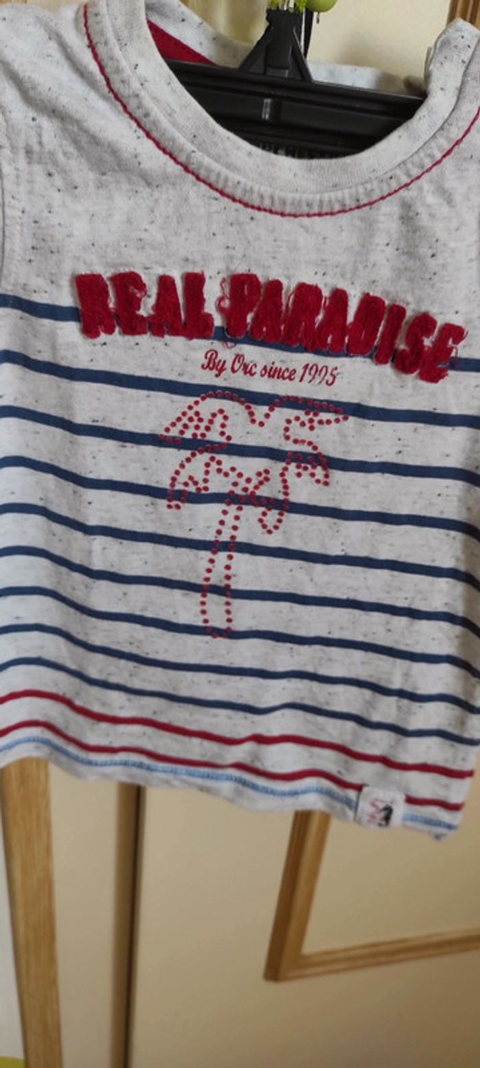 Tee shirt rayé Real paradise - photo numéro 2