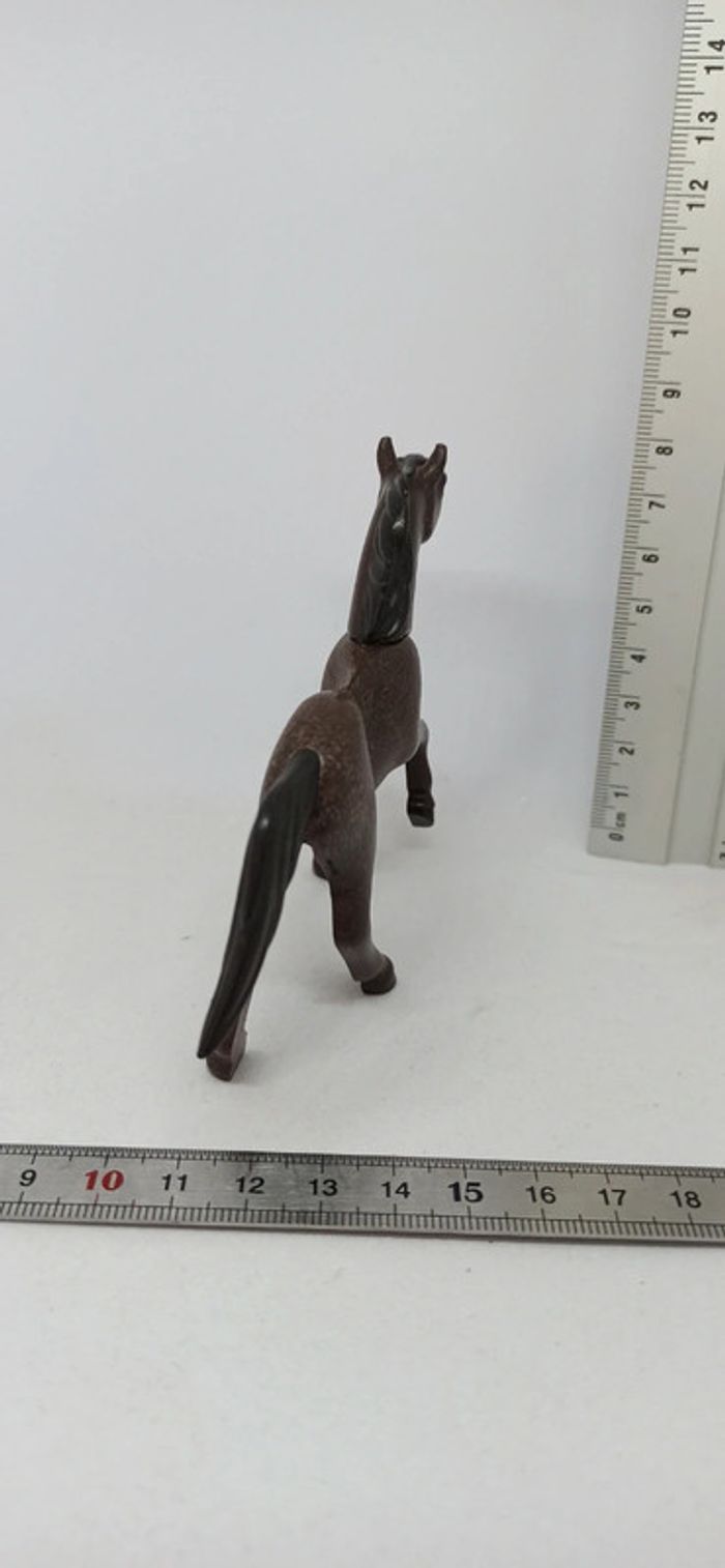 Cheval marron crinière noire playmobil - photo numéro 4