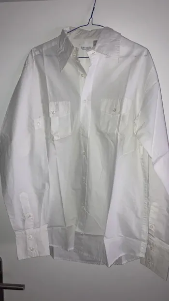 Chemise homme manches longues blanche 41/42