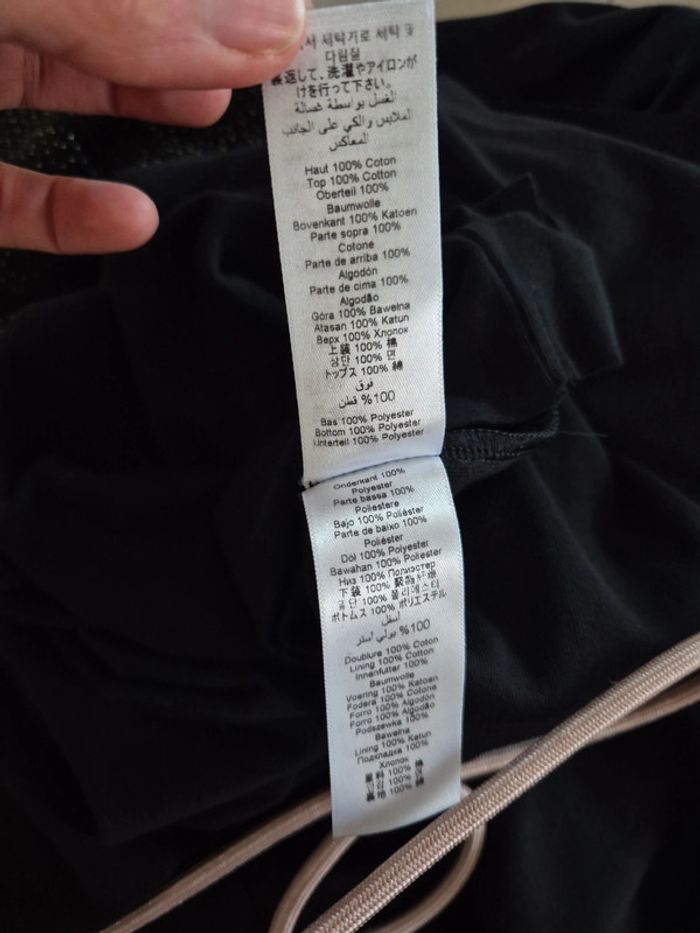 Robe longue noires paillettes Petit Bateau L neuve - photo numéro 7