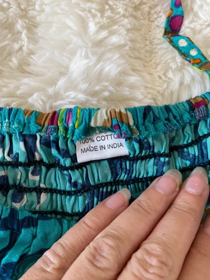 Jolie robe à motifs coloré taille unique - photo numéro 3
