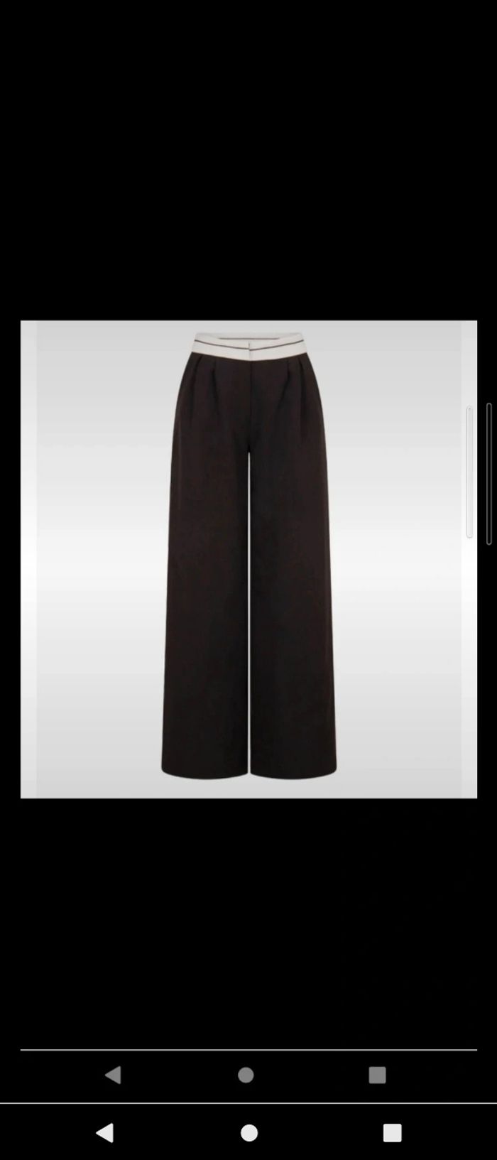 Pantalon wide leg