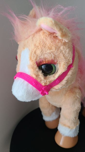 Jouet interactif pour enfants en fourrure vraie cannelle My Stylin poney. AUCUN ACCESSOIRE.