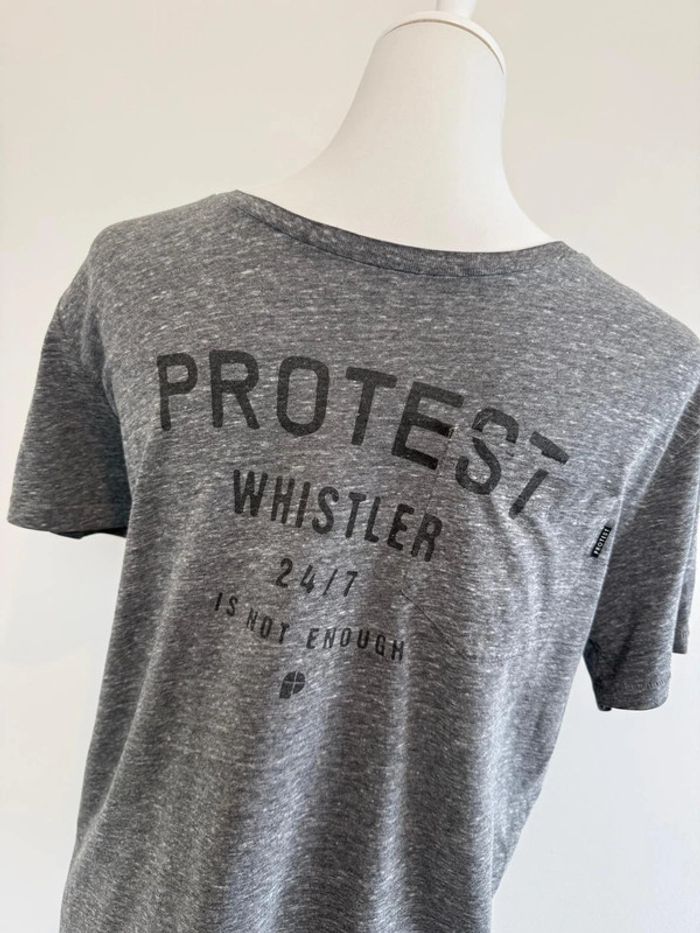T-shirt Protest homme gris taille M très bon état - photo numéro 2