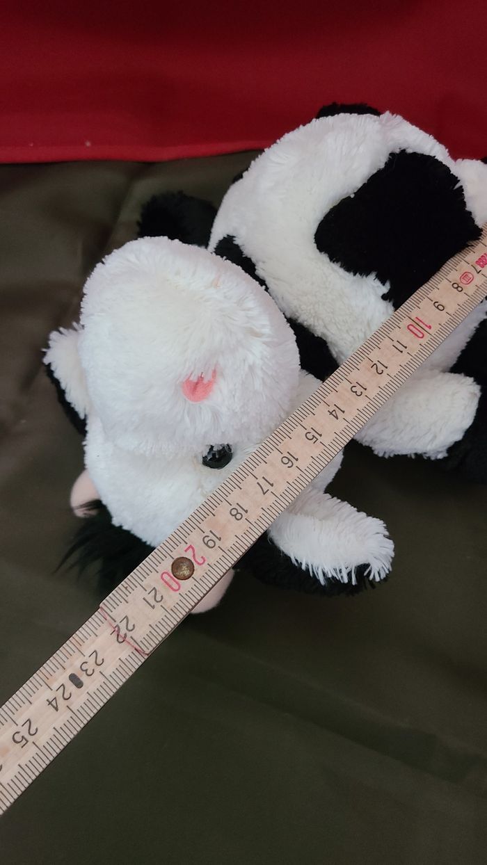 Peluche vache LASCAR noir et blanc doudou - photo numéro 2