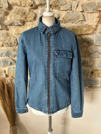 Veste en jean bleu Zara S 