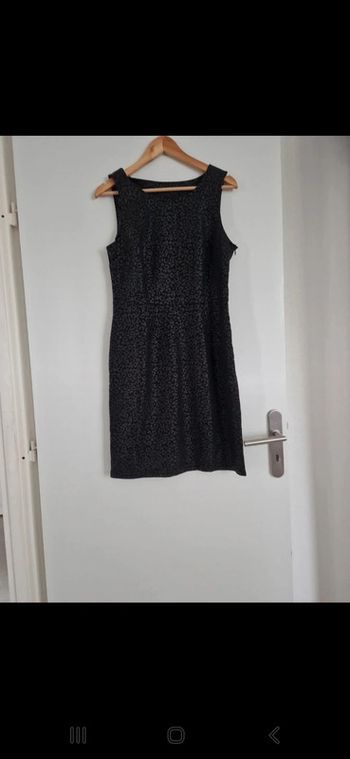 Robe léopard noir