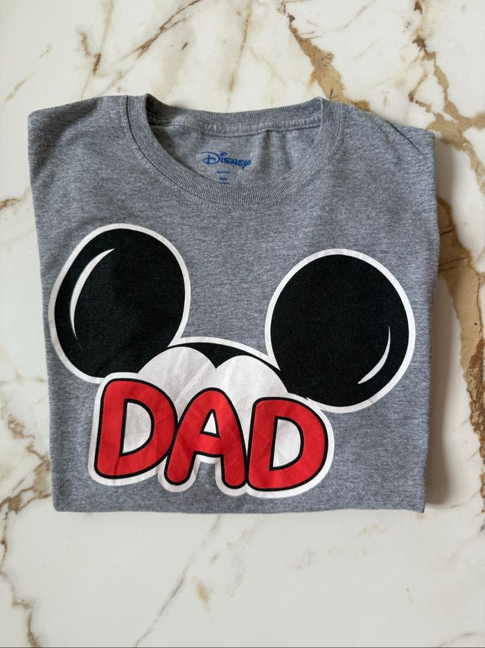 T-shirt Mickey dad gris