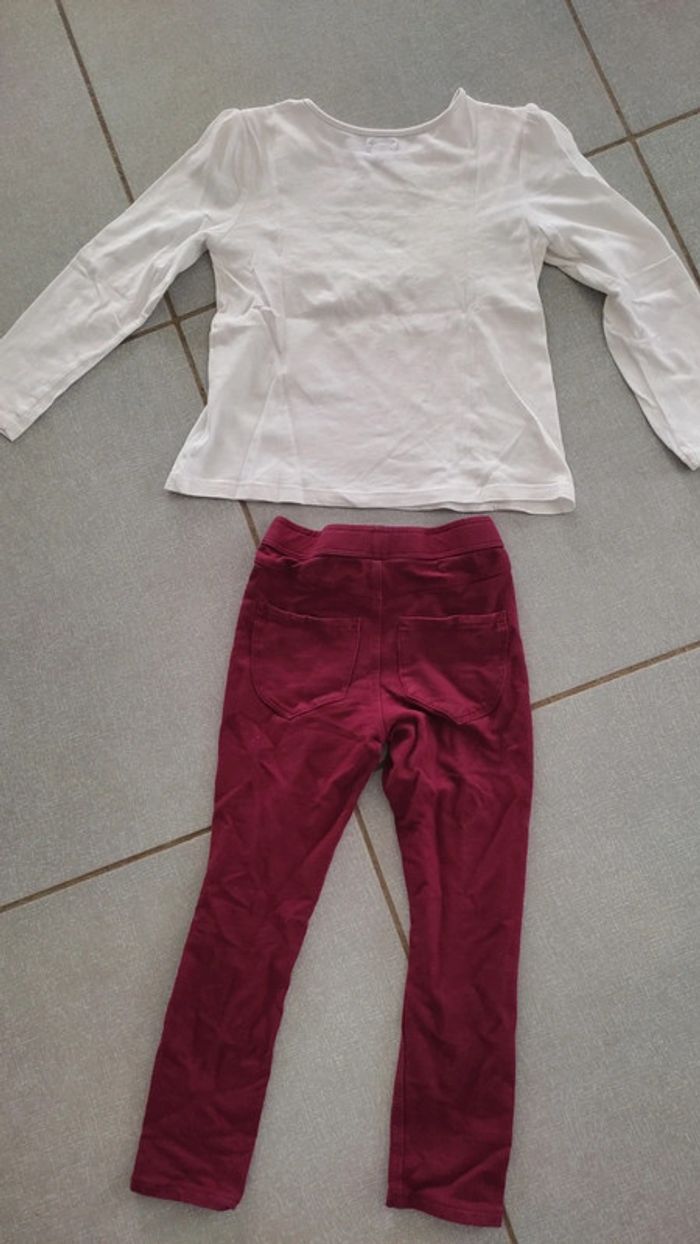 Ensemble T-shirt ML / jegging Kiabi T.6A - photo numéro 4