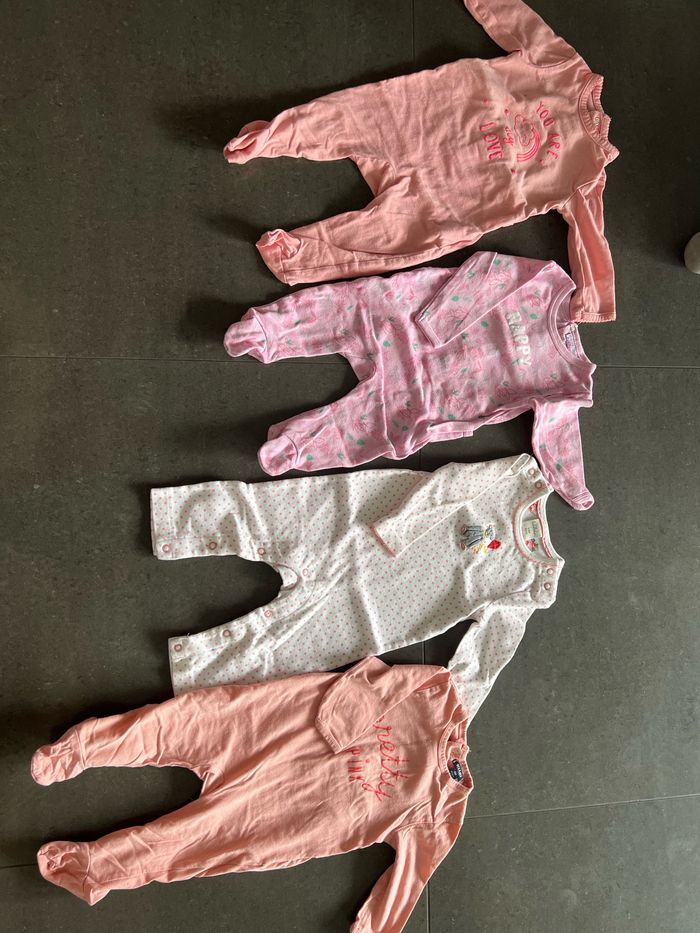 Lot de 4 pyjamas coton filles - photo numéro 2