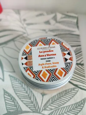 Les beurres d'iwamé la poudre aux 5 vertus masque capillaire et visage